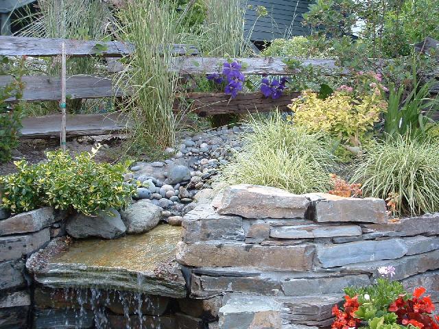 A garden water feature.